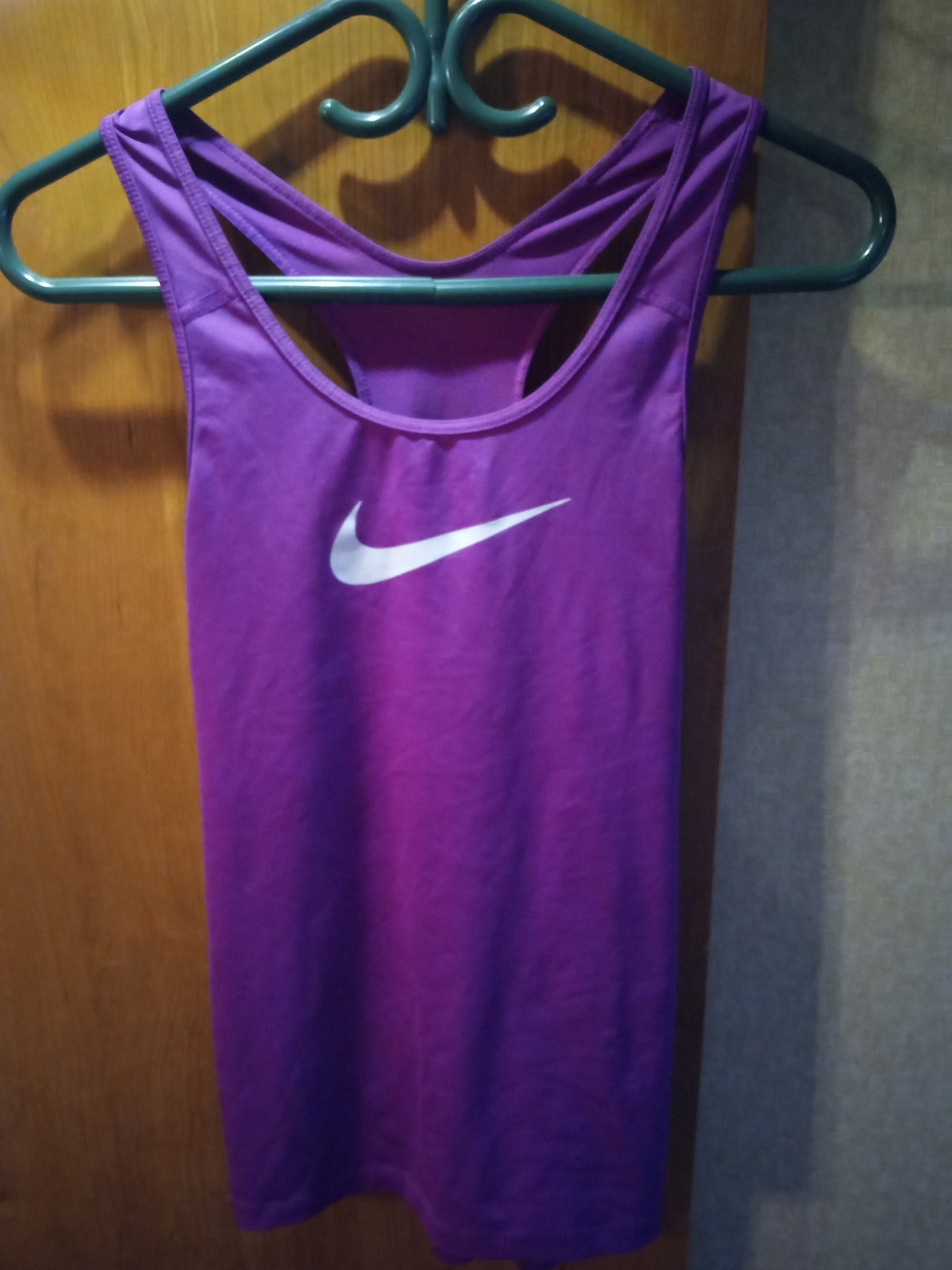 Nike Purple Racerback Athletic Tank with White Swoosh
